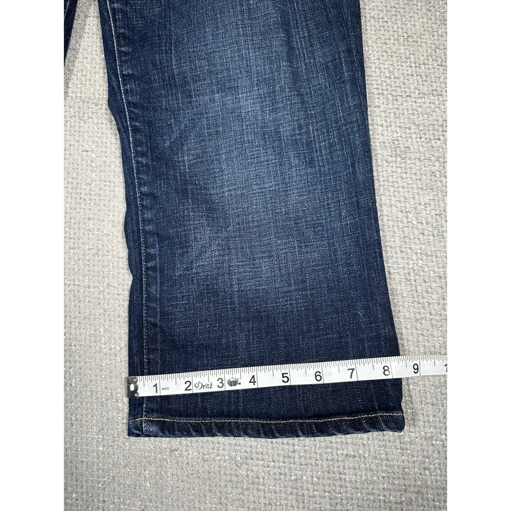 J Crew Jeans Womens 32 Blue Hipslung Capri Y2K